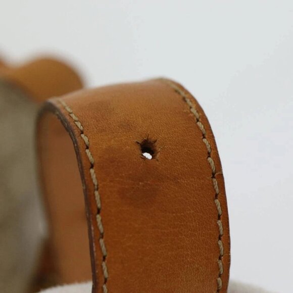 CELINE Macadam Canvas Shoulder Bag Beige Gold Auth - Picture 11 of 16